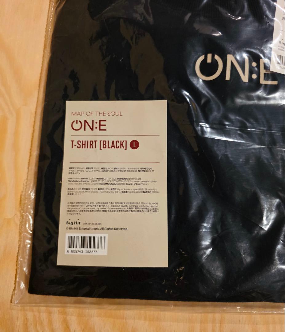 BTS MOS ON:E メンバー全員 着用 Tシャツ　新品　Lサイズ