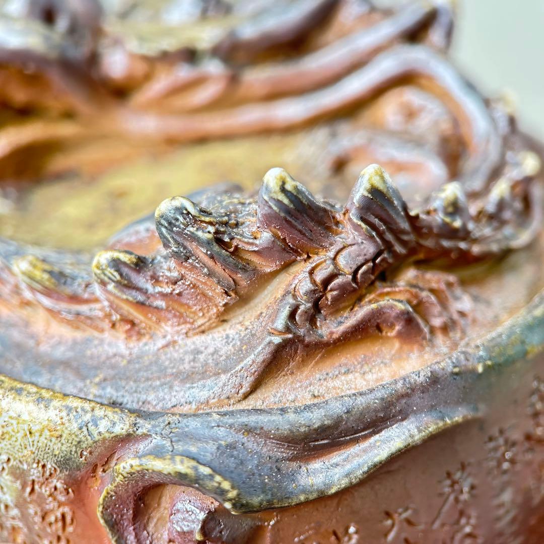 石田安弘 備前焼龍宝瓶 般若心经 人気作者 急須 共箱 共布 茶注 煎茶 茶道具