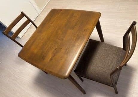 【ニトリ】配達可能　Nコレクションダイニングセット　テーブルと椅子2脚セット