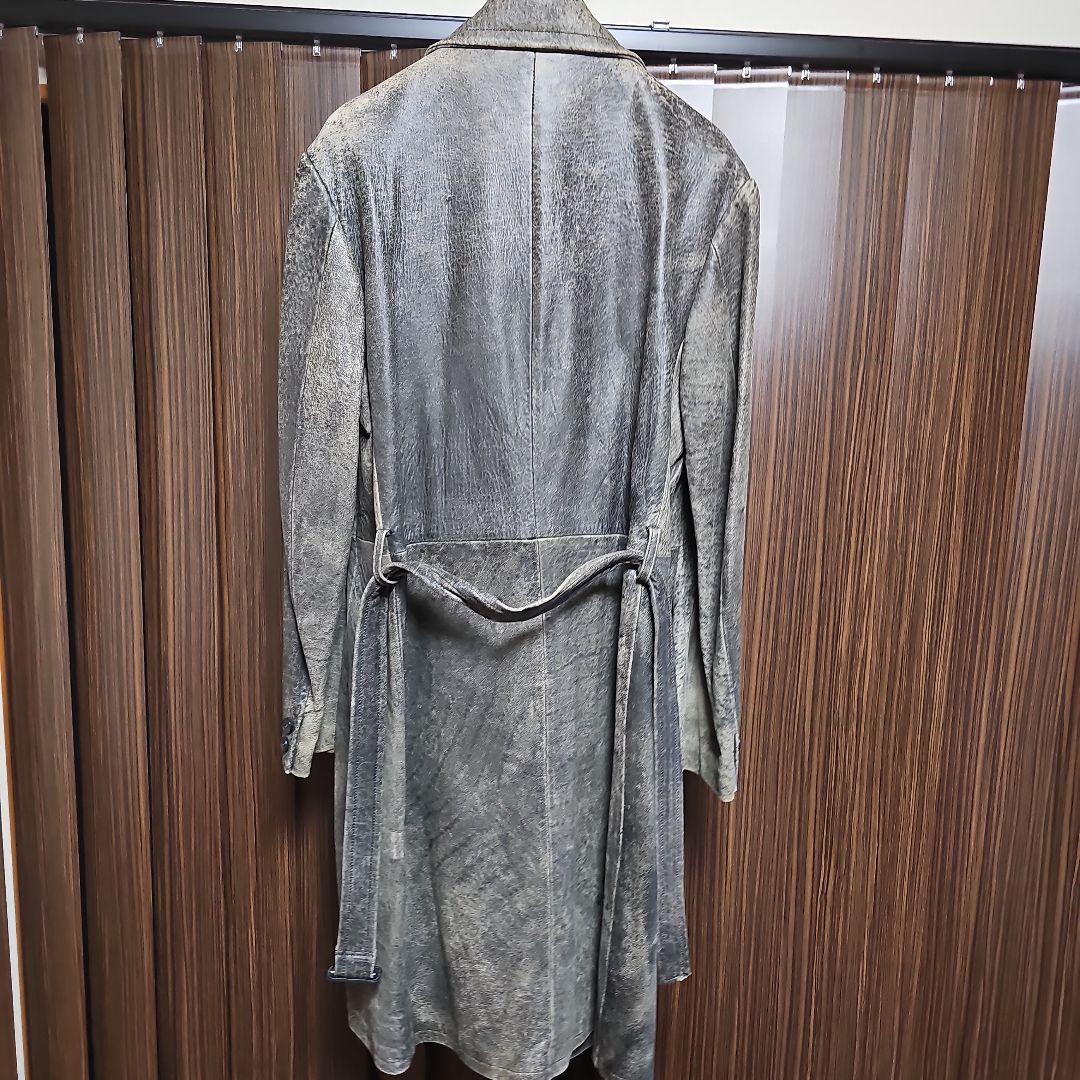 Yohji Yamamoto╱赤ラベル　ダブル レザーコート