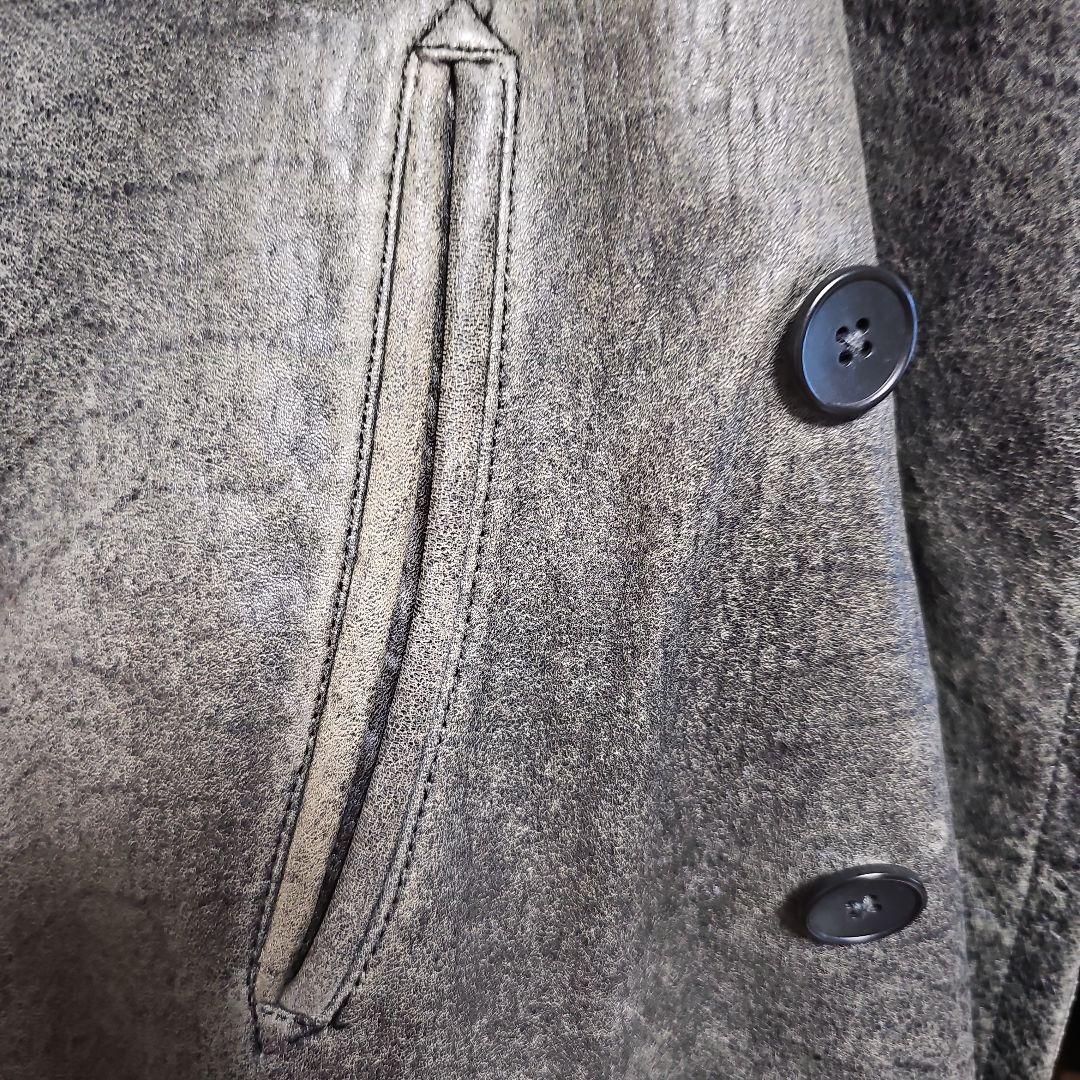 Yohji Yamamoto╱赤ラベル　ダブル レザーコート