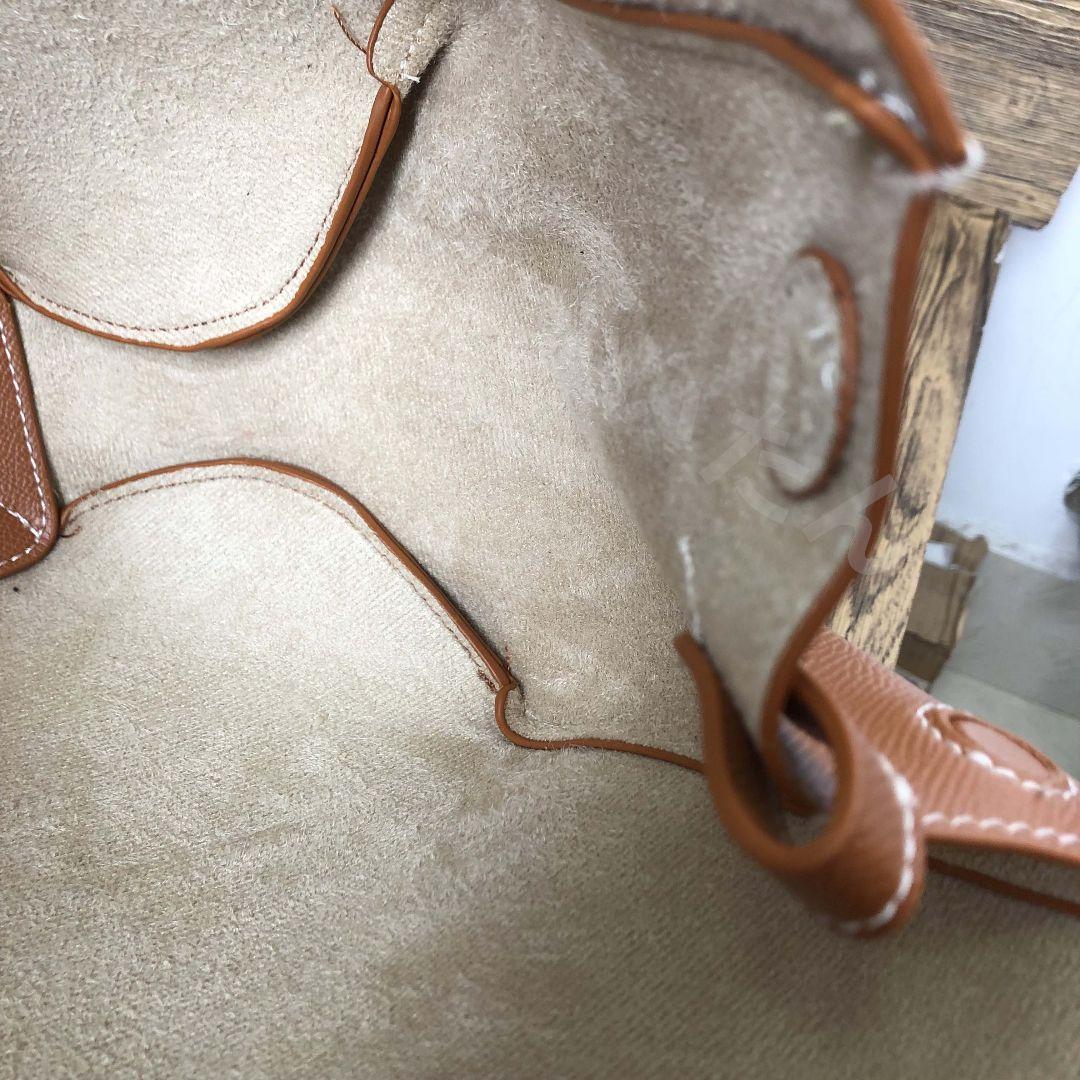 POLÈNE ブラウン トートバッグ ポーチ付き