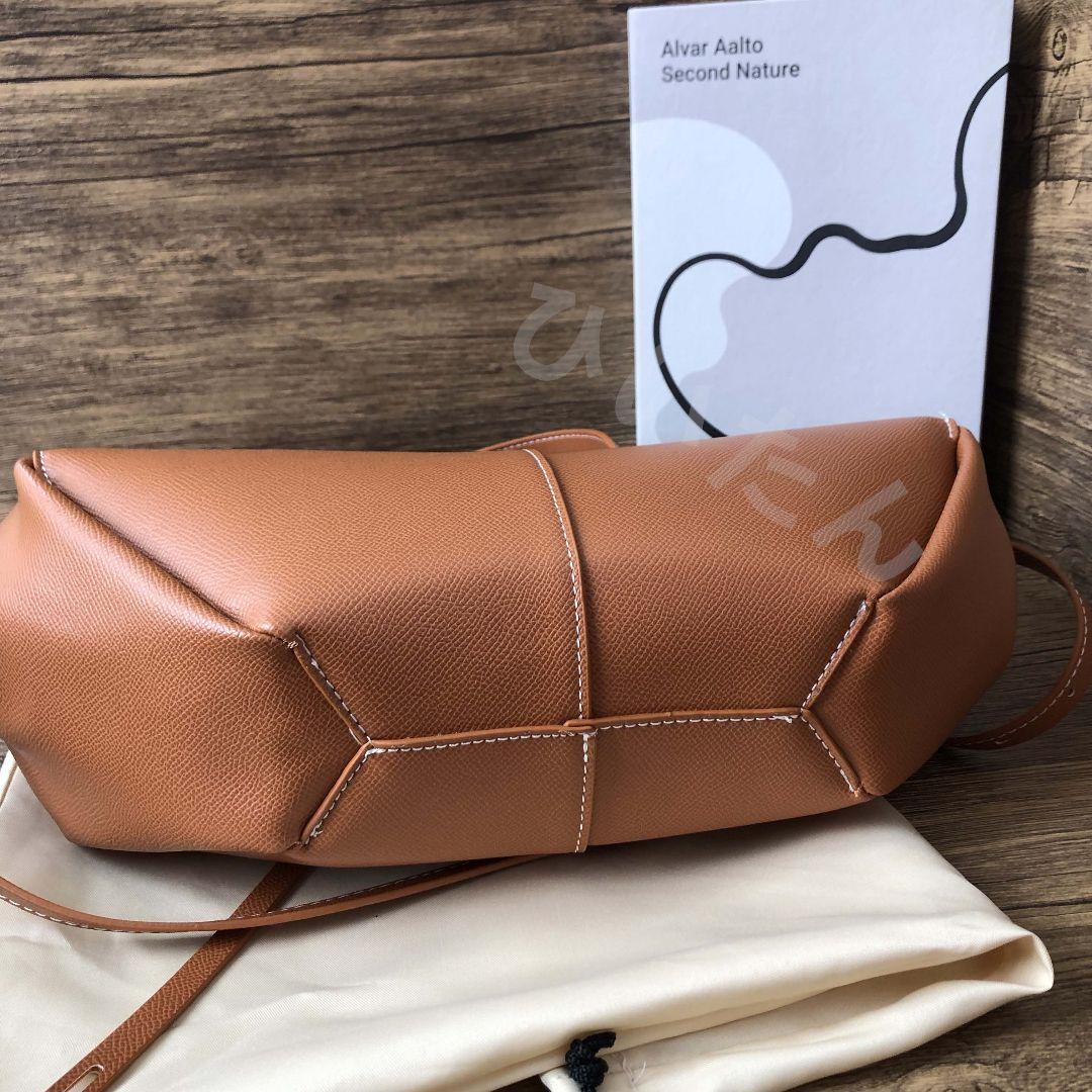 POLÈNE ブラウン トートバッグ ポーチ付き