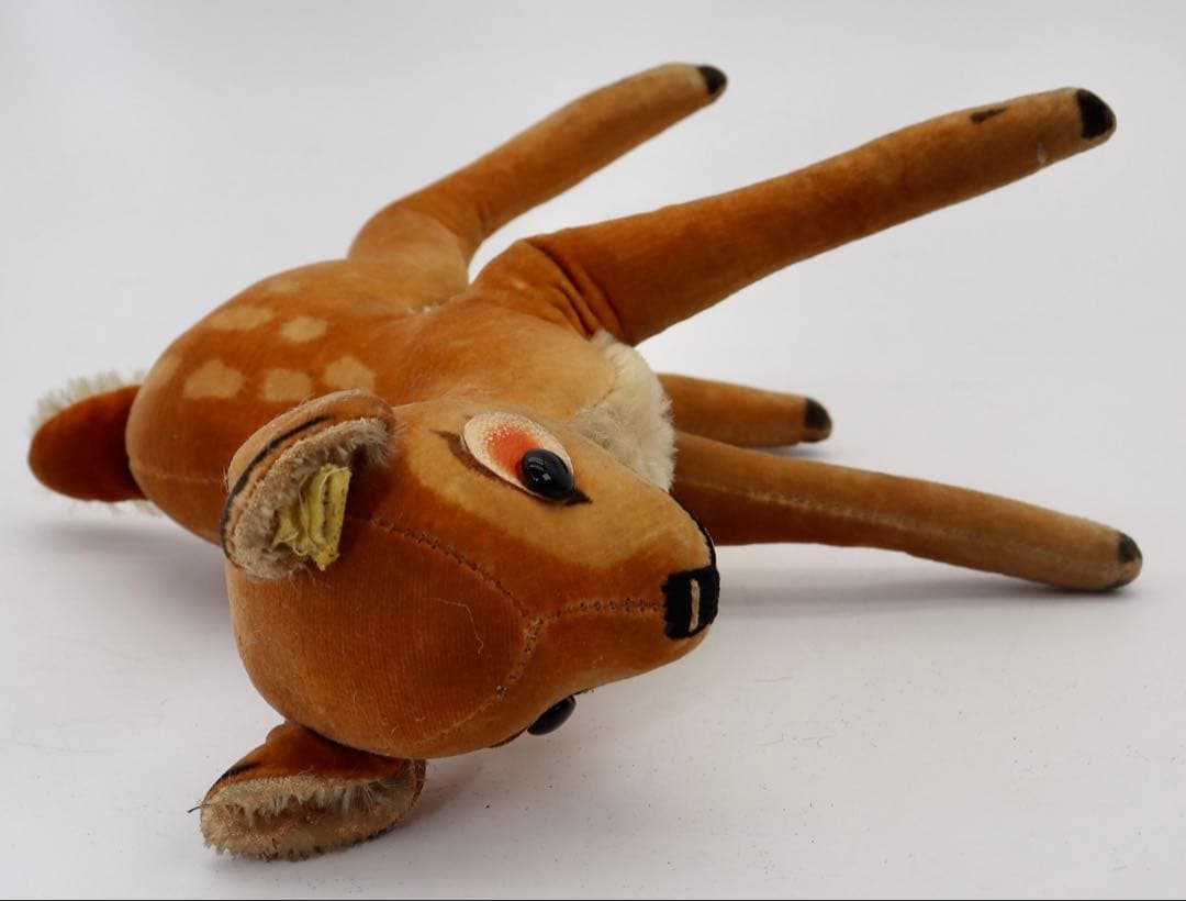 ビンテージ STEIFF バンビ ボタンタグ有り 約22cm