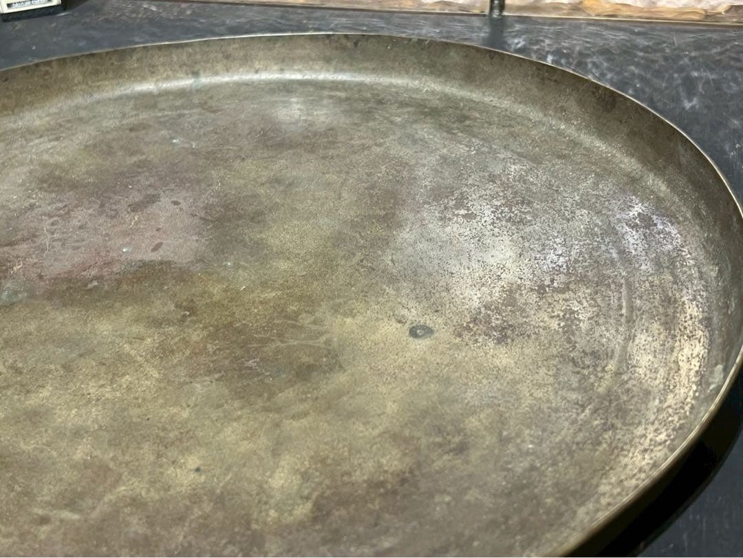 真鍮 パレット トレイ アンティーク インテリア ビンテージ 希少