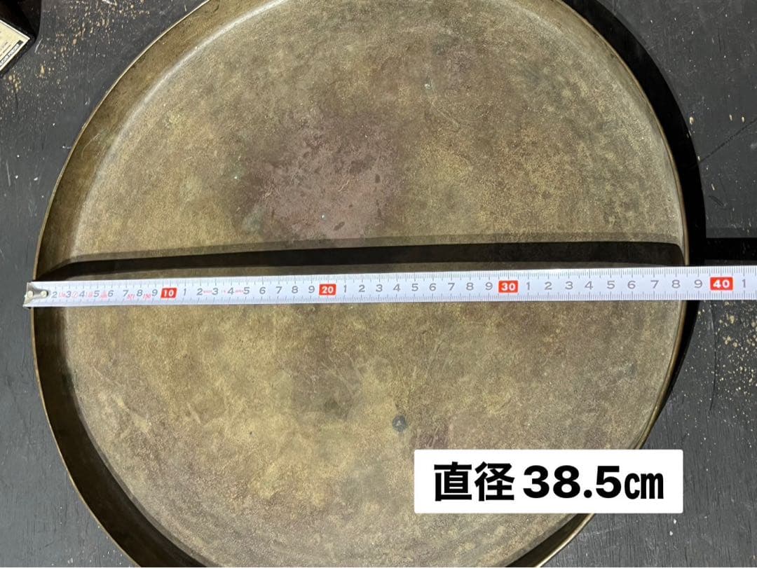真鍮 パレット トレイ アンティーク インテリア ビンテージ 希少