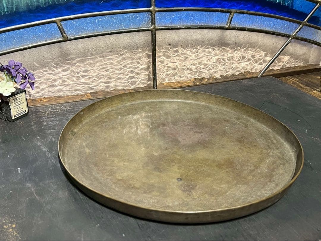 真鍮 パレット トレイ アンティーク インテリア ビンテージ 希少