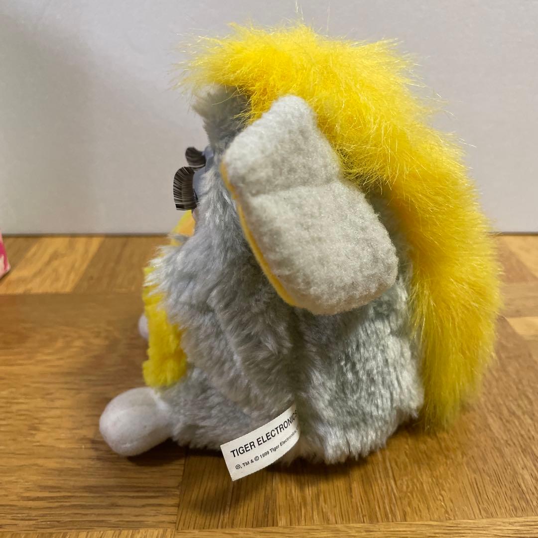 【希少・美品】日本版 ファービー グレー×イエロー TOMY製 箱・説明書付き
