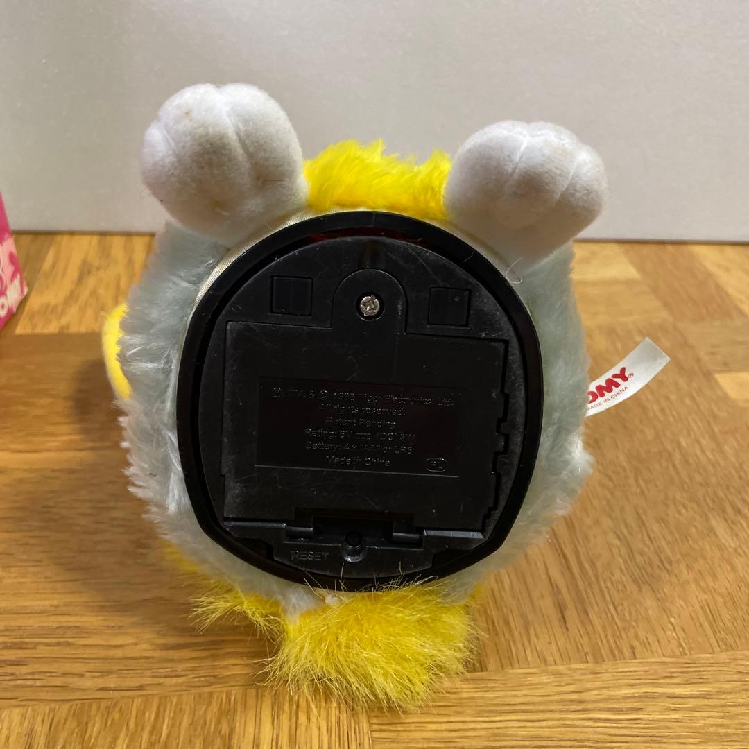 【希少・美品】日本版 ファービー グレー×イエロー TOMY製 箱・説明書付き