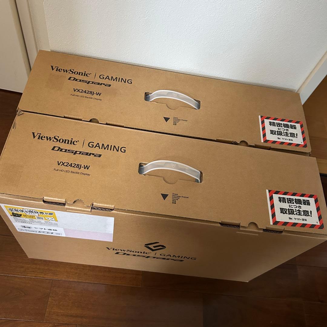 ViewSonic VX2428J-W(23.8型モニターホワイト) ×2