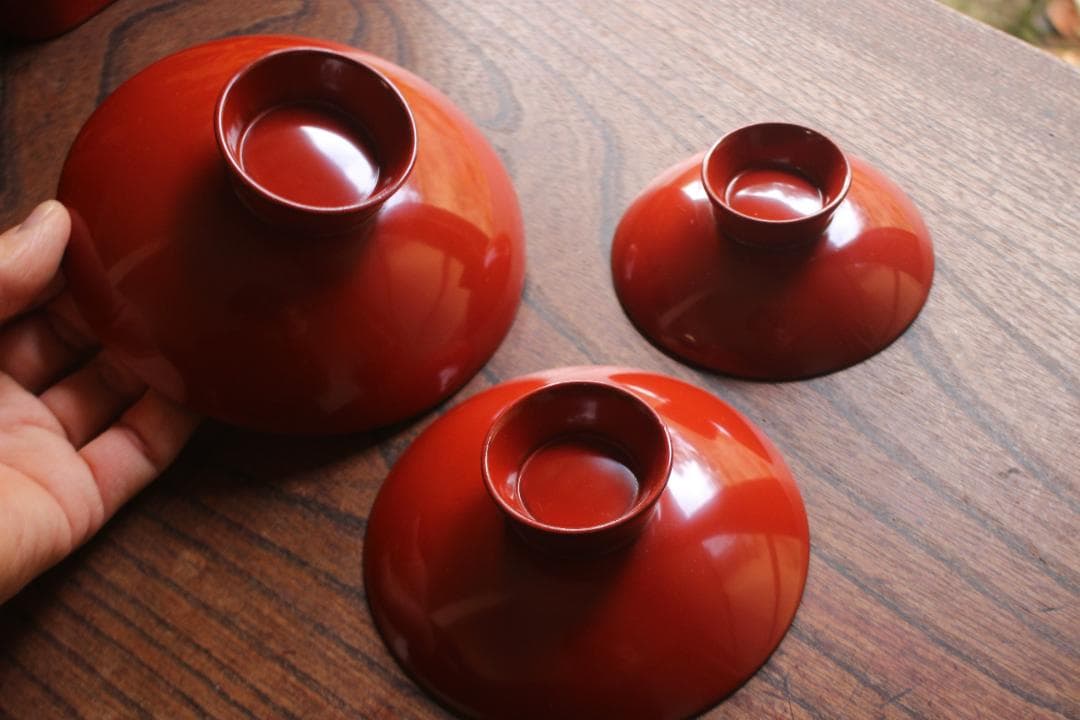 小傷有！極上朱漆に蓬莱沈金の美しい輪島塗の屠蘇器＆重箱セット（検お重