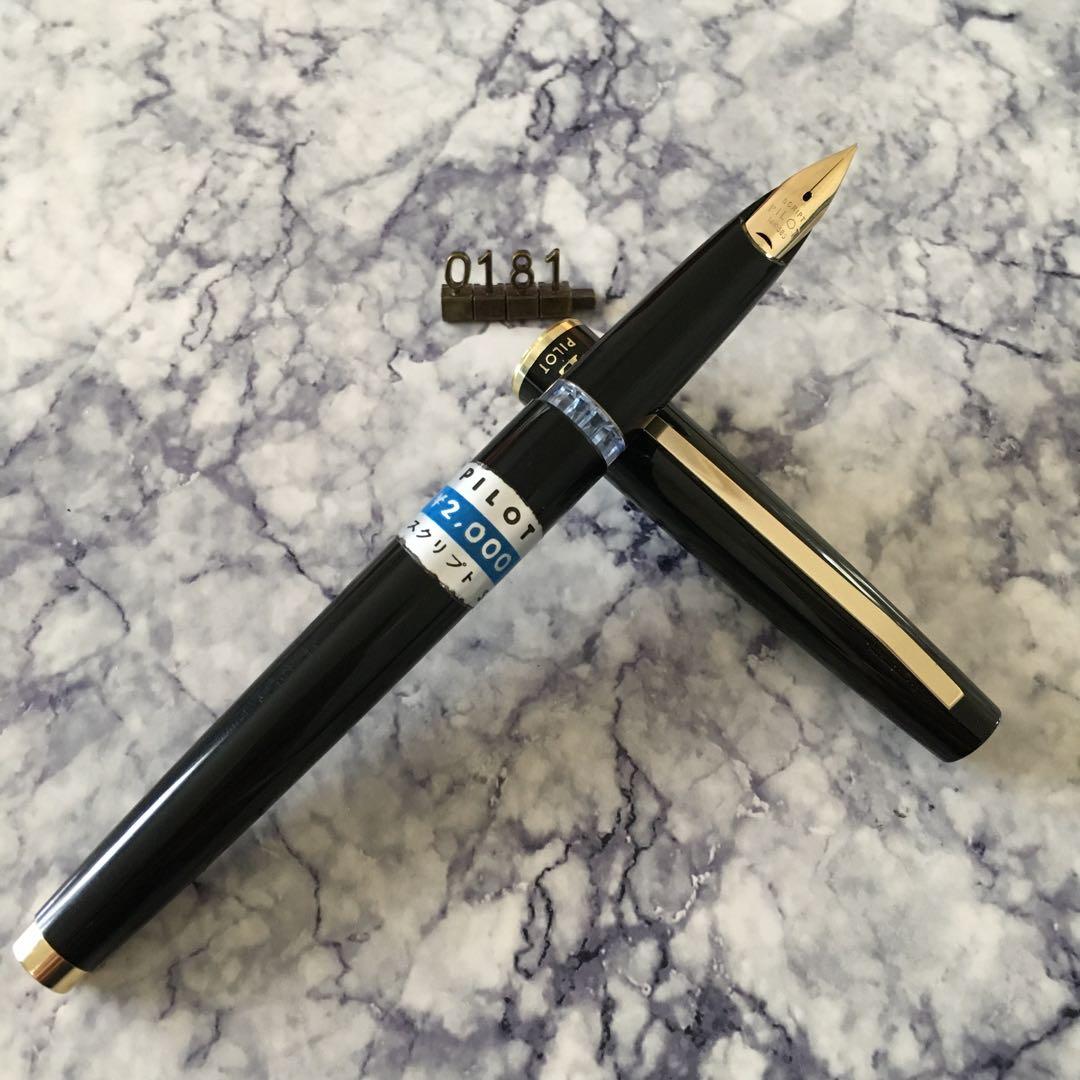 #0181オーバーホール済み 万年筆 パイロット ロング PILOT E 14k