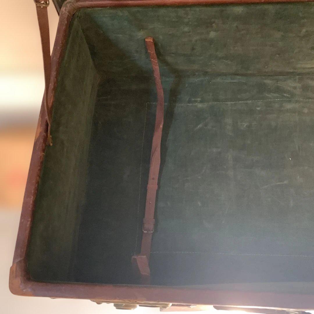 アンティーク/革トランク/重厚/収納ケース/ヴィンテージ/オブジェ/本日限定価格