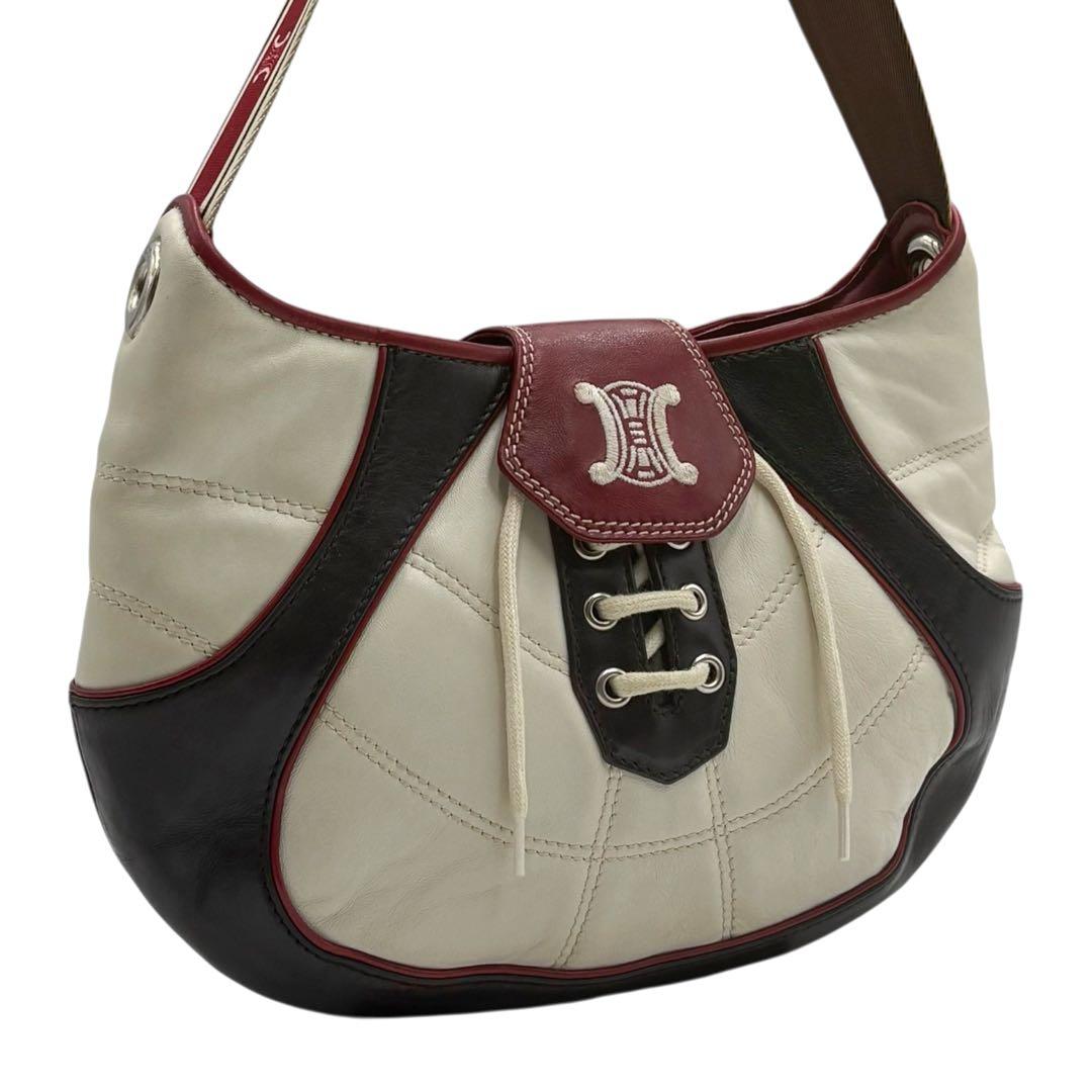 6184 美品 セリーヌ トリオンフ 2002年記念日韓ワールドカップ バッグ