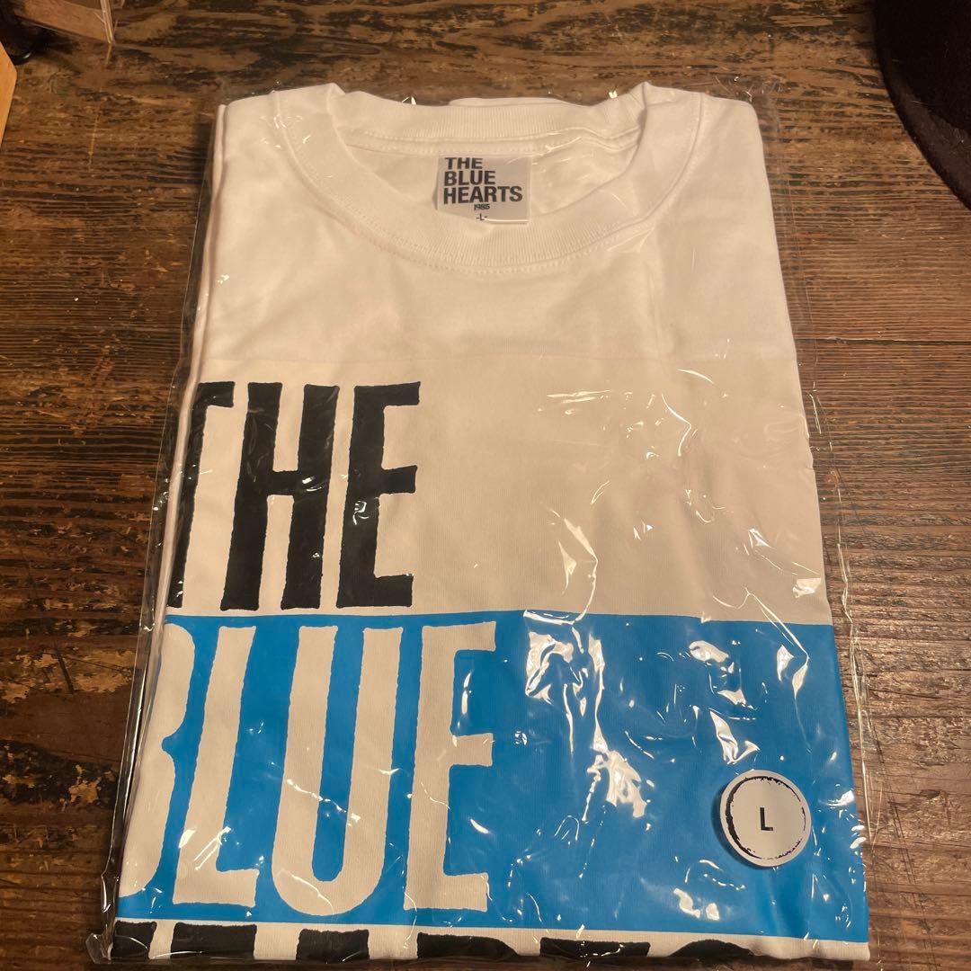 THE BLUE HEARTS Tシャツ Lサイズ ホワイト/ブルー