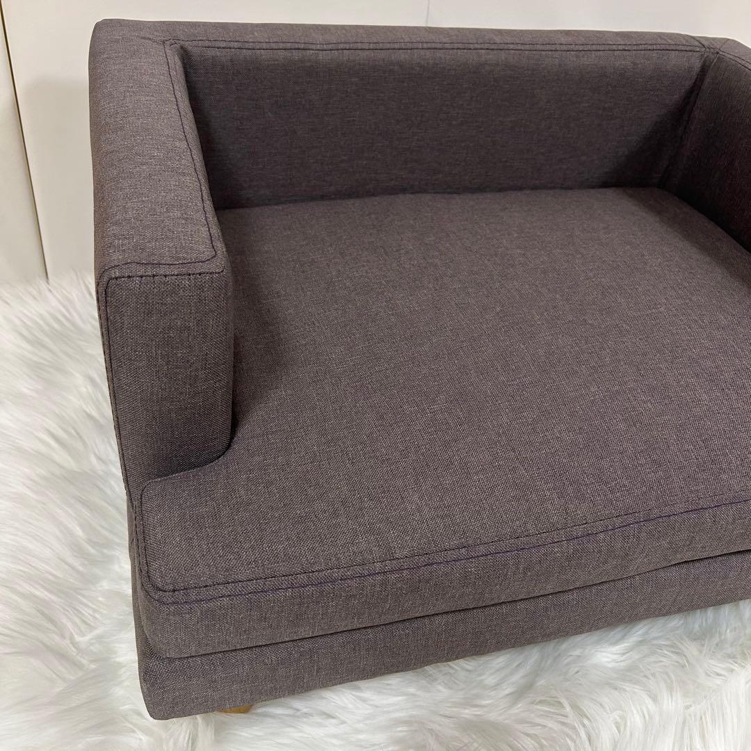 犬猫　ソファー　取り外し可　洗える　グレー　北欧　ペットソファー　子供用ソファー