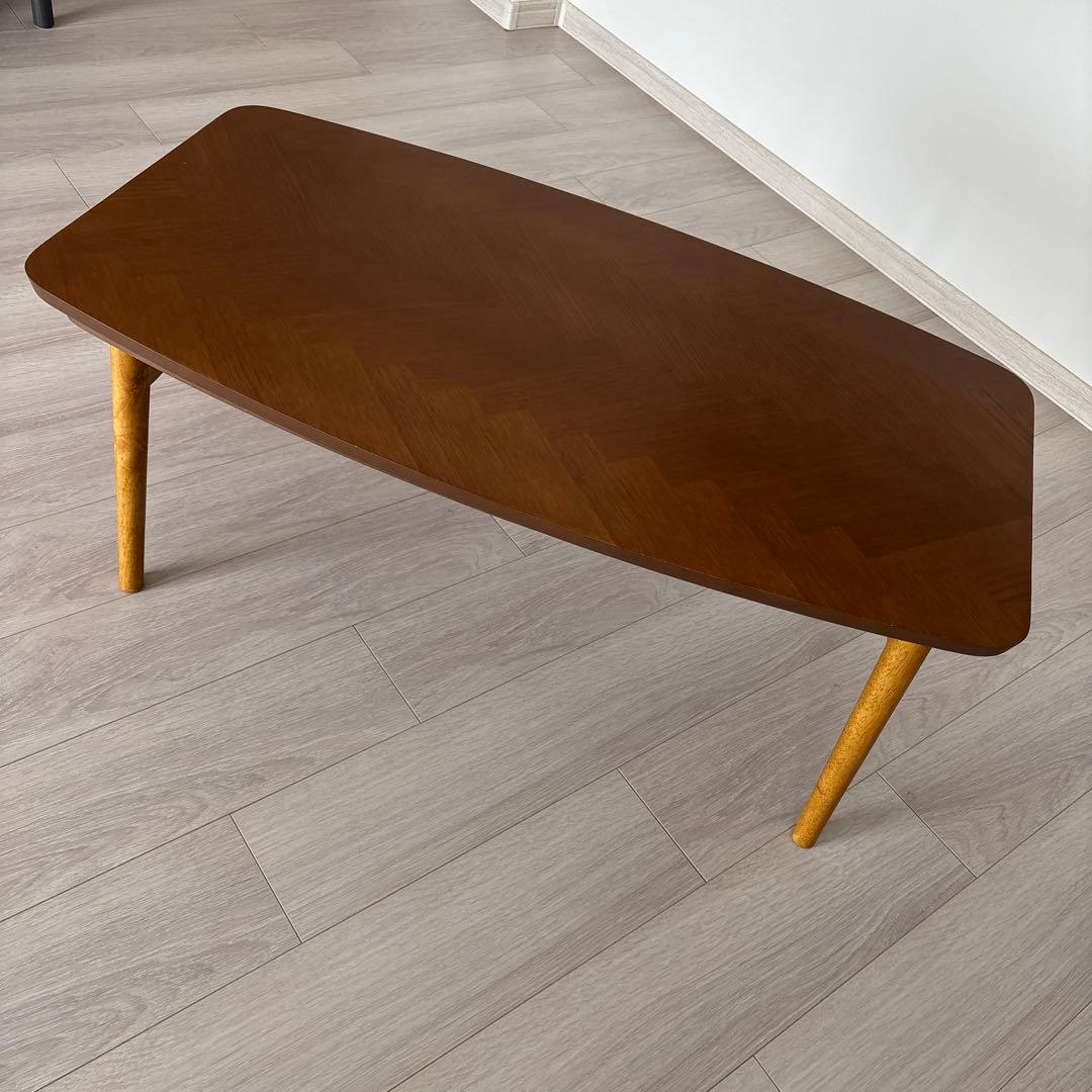 おしゃれこたつテーブル 長方形 幅90 cm折りたたみ ヘリンボーン