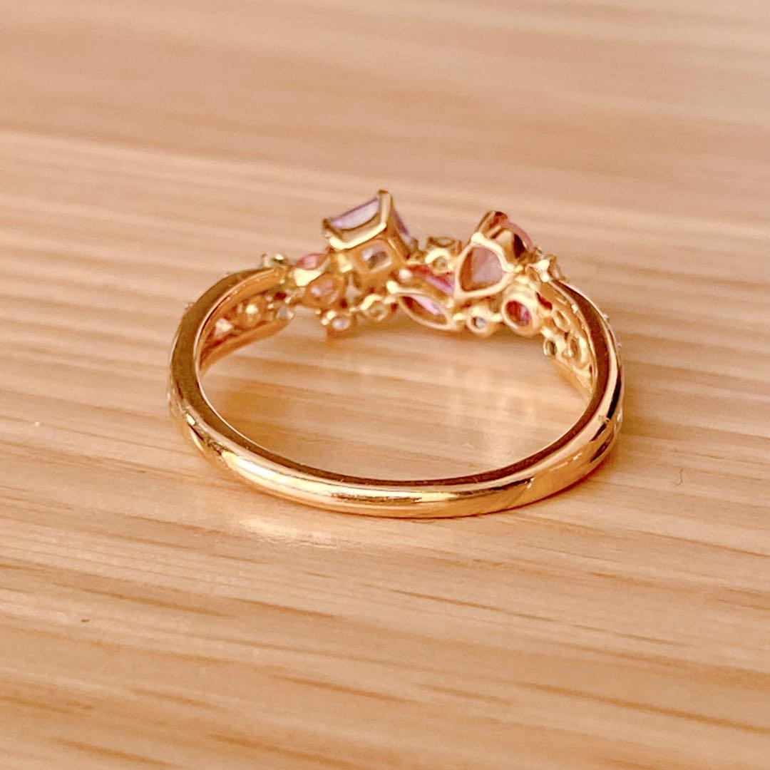 ビズー マルチカラージュエル サクラコフレ K18 BIZOUX