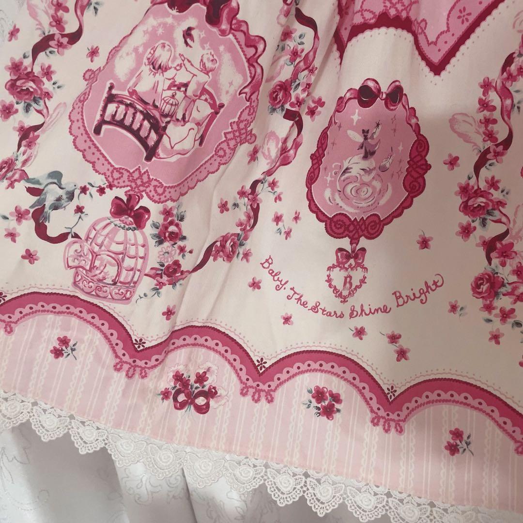 BABY THE STERS SHINE BRIGHT青い鳥柄　スカート