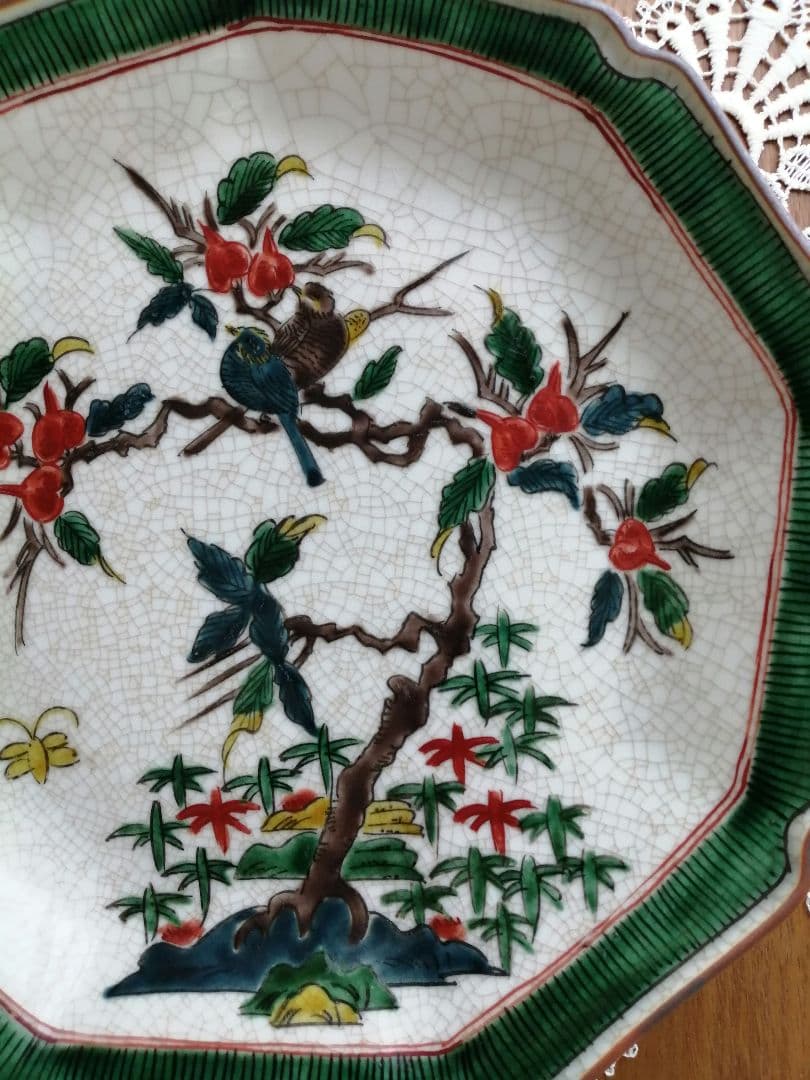 茶道具　菓子器　九谷焼　菓子皿　菓子鉢