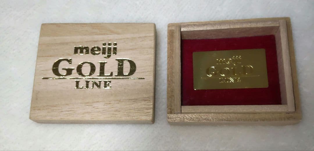 株式会社明治　GOLDLINE　プレート　K24　全重量6g　懸賞当選品　非売品