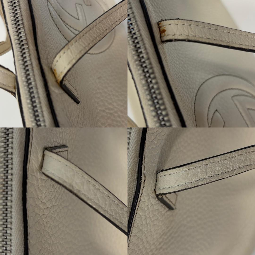 【保存袋付】GUCCI ソーホー アイボリー ハンドバッグ ミニバッグ