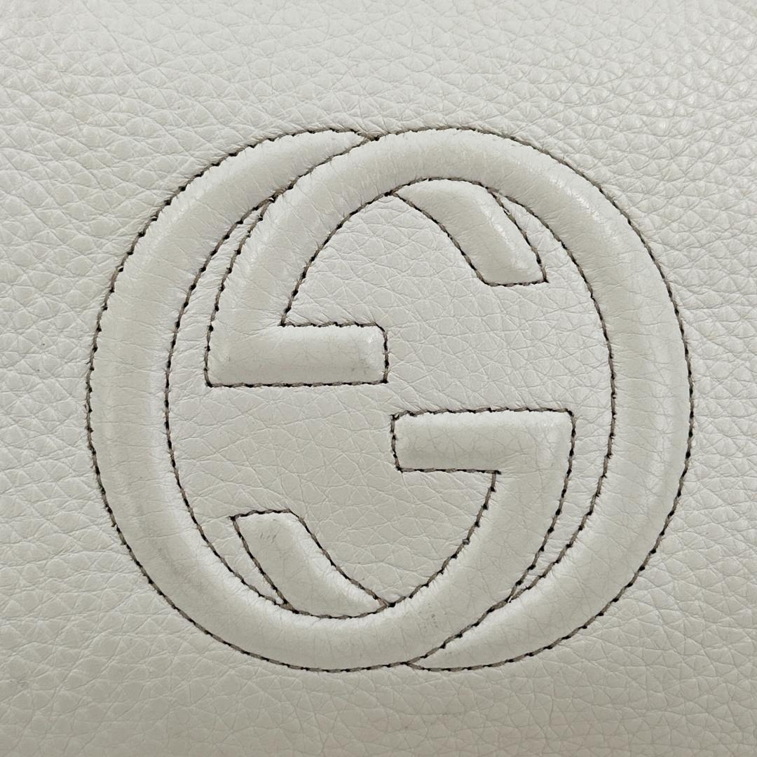【保存袋付】GUCCI ソーホー アイボリー ハンドバッグ ミニバッグ