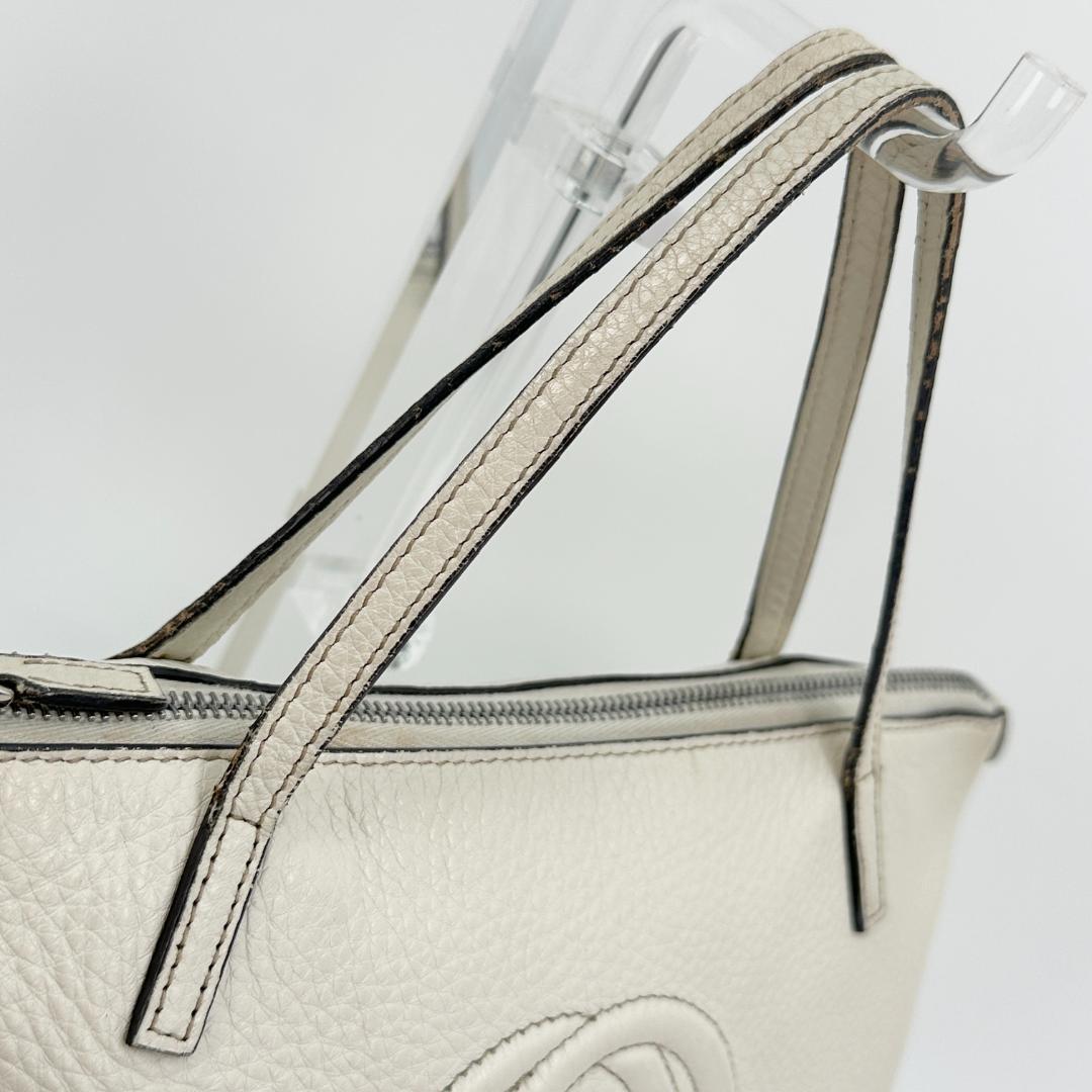 【保存袋付】GUCCI ソーホー アイボリー ハンドバッグ ミニバッグ