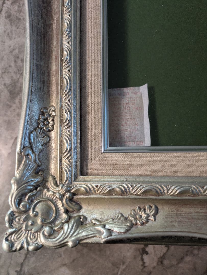 シルバー油彩額縁