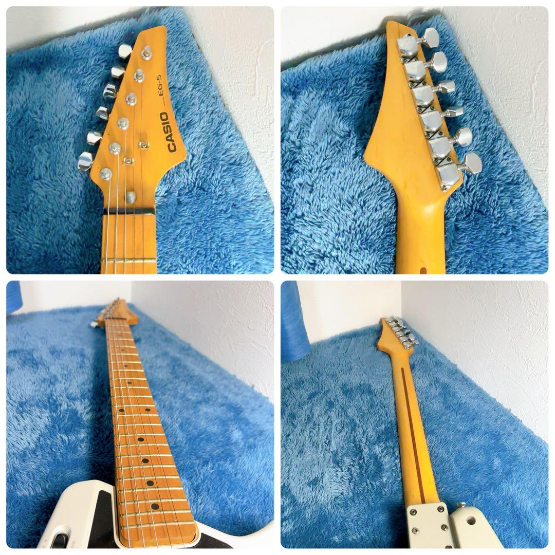 CASIO EG-5 エレキギター カセットプレーヤー内蔵 ホワイト 現状品