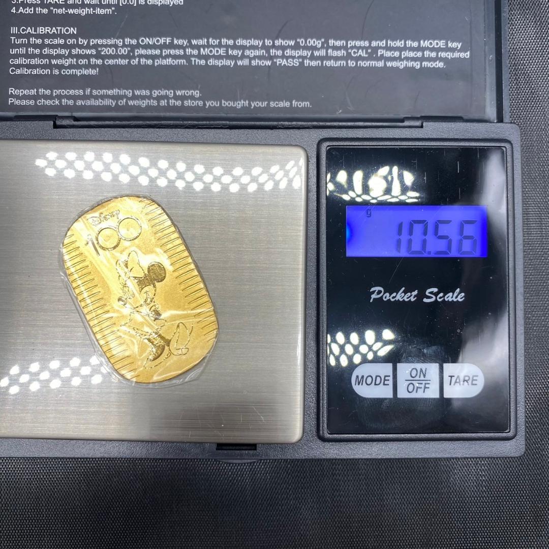 【ガク】Disney 小判 100周年記念 純金 10g ミニーマウス