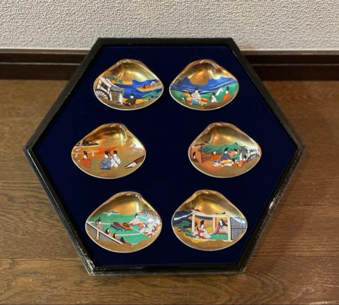 フランクリン画廊 徳川黎明会監修 源氏物語貝合せ 54点