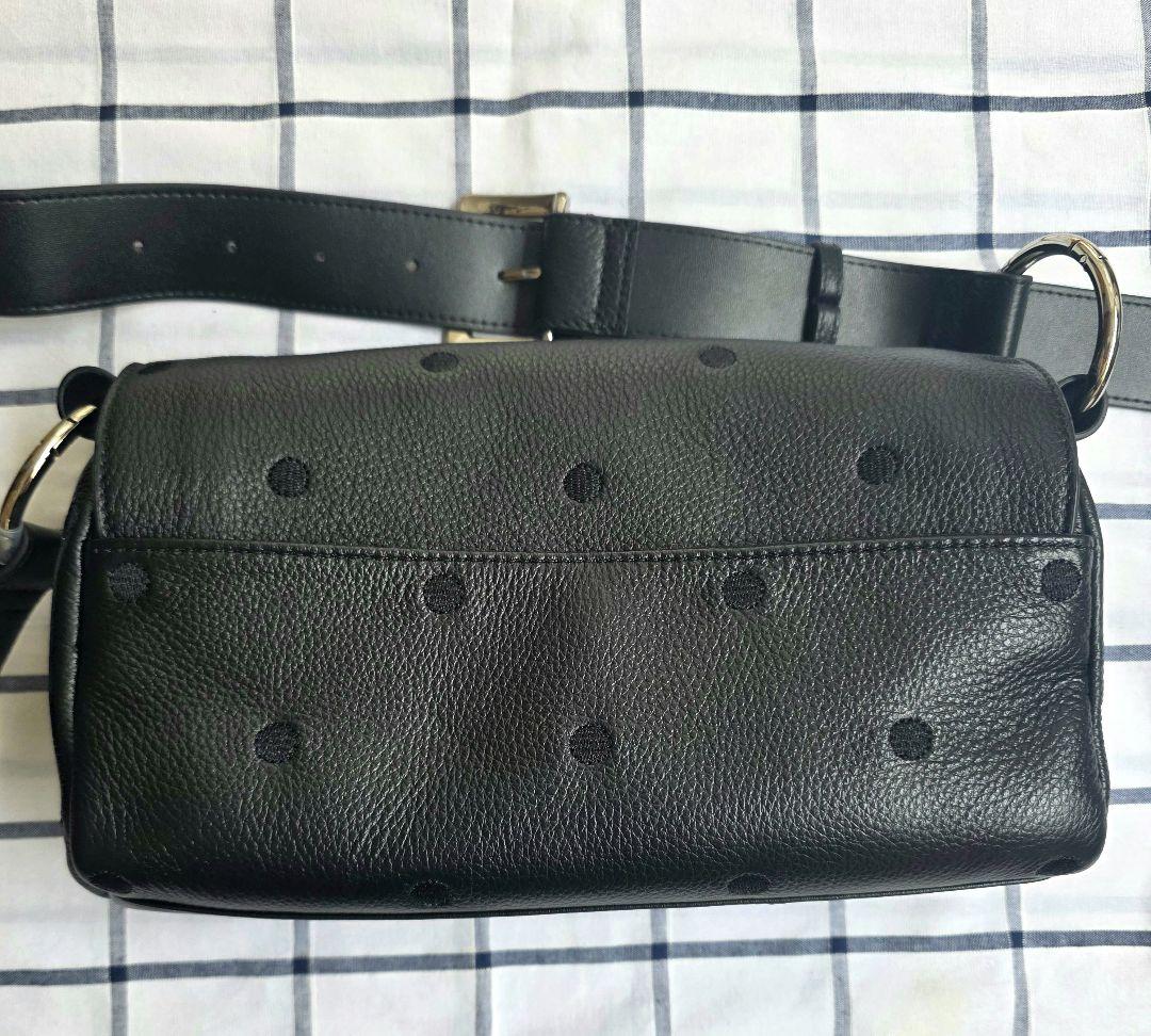 ビアズリー ドットブラックショルダーバッグ ボデイバック