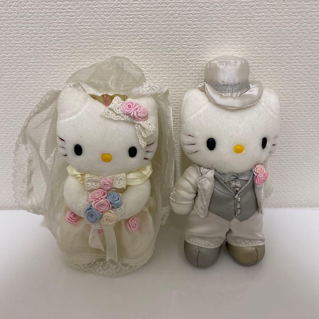ハローキティ ウェディング ぬいぐるみ セット ドレス タキシード レア