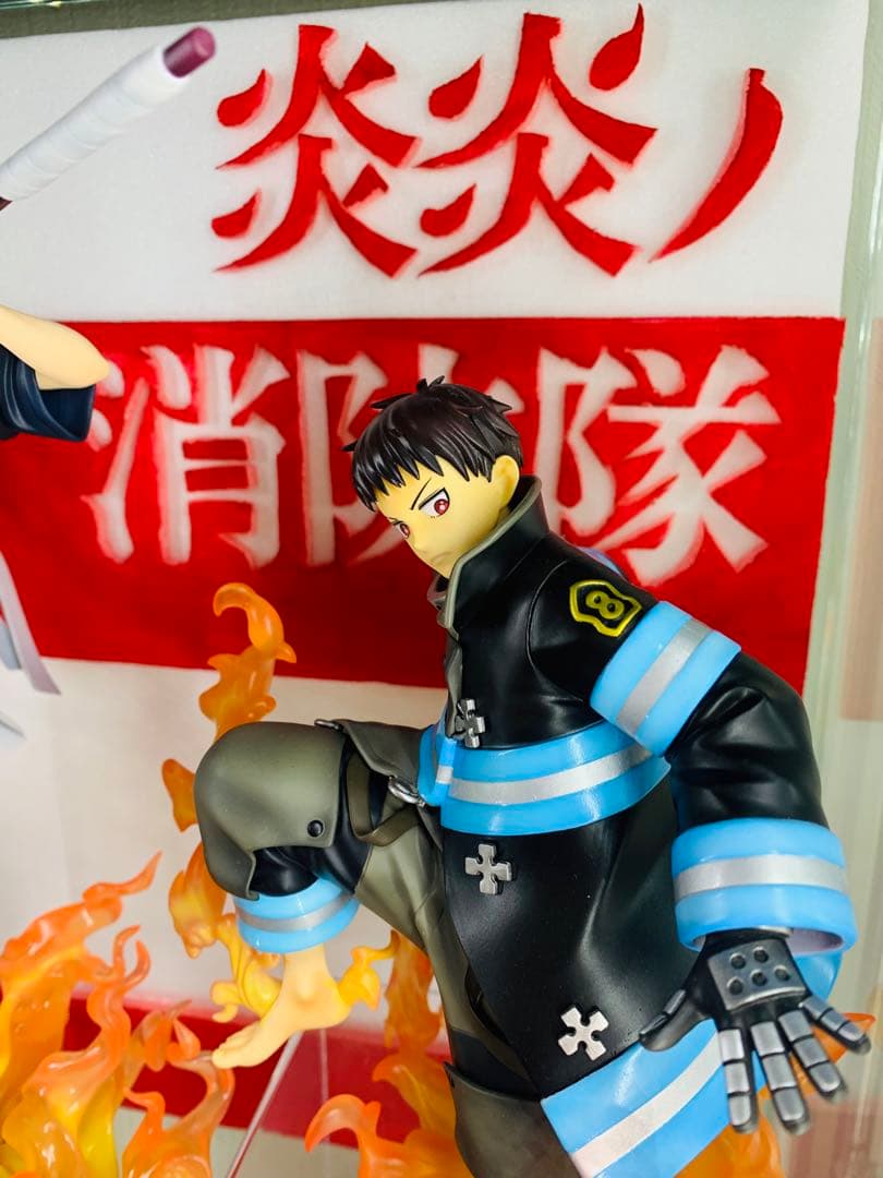 【ジオラマ背景付】コトブキヤ 炎炎ノ消防隊　4体セット　限定パーツ3体付き