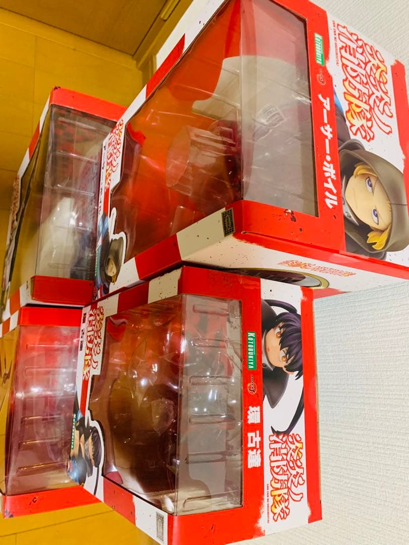 【ジオラマ背景付】コトブキヤ 炎炎ノ消防隊　4体セット　限定パーツ3体付き