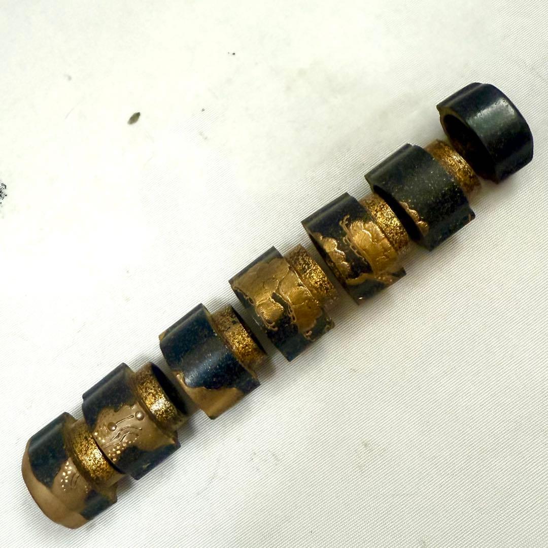 漆器印籠　根付　縦長