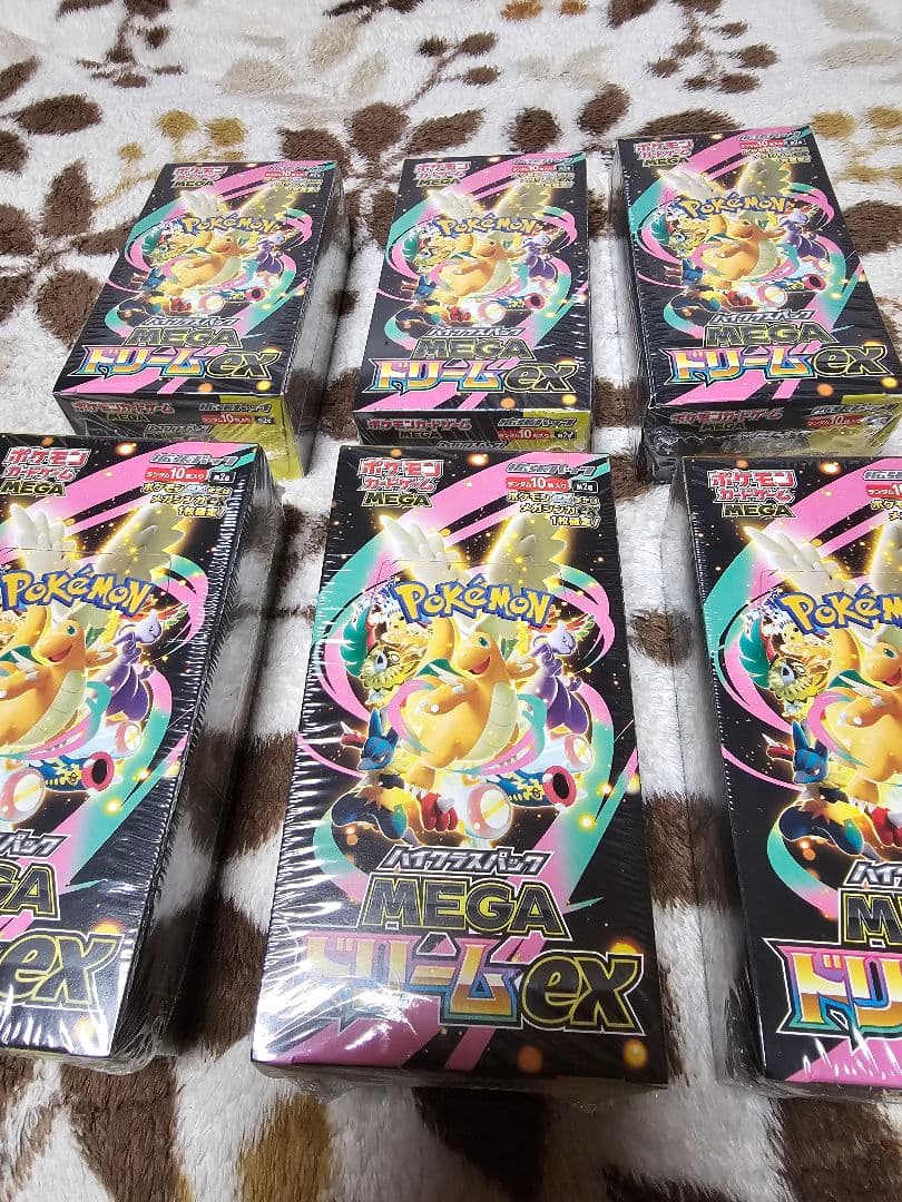 ポケモンカード 未開封シュリンク付き　　MEGAドリームEX　6BOXまとめ売り