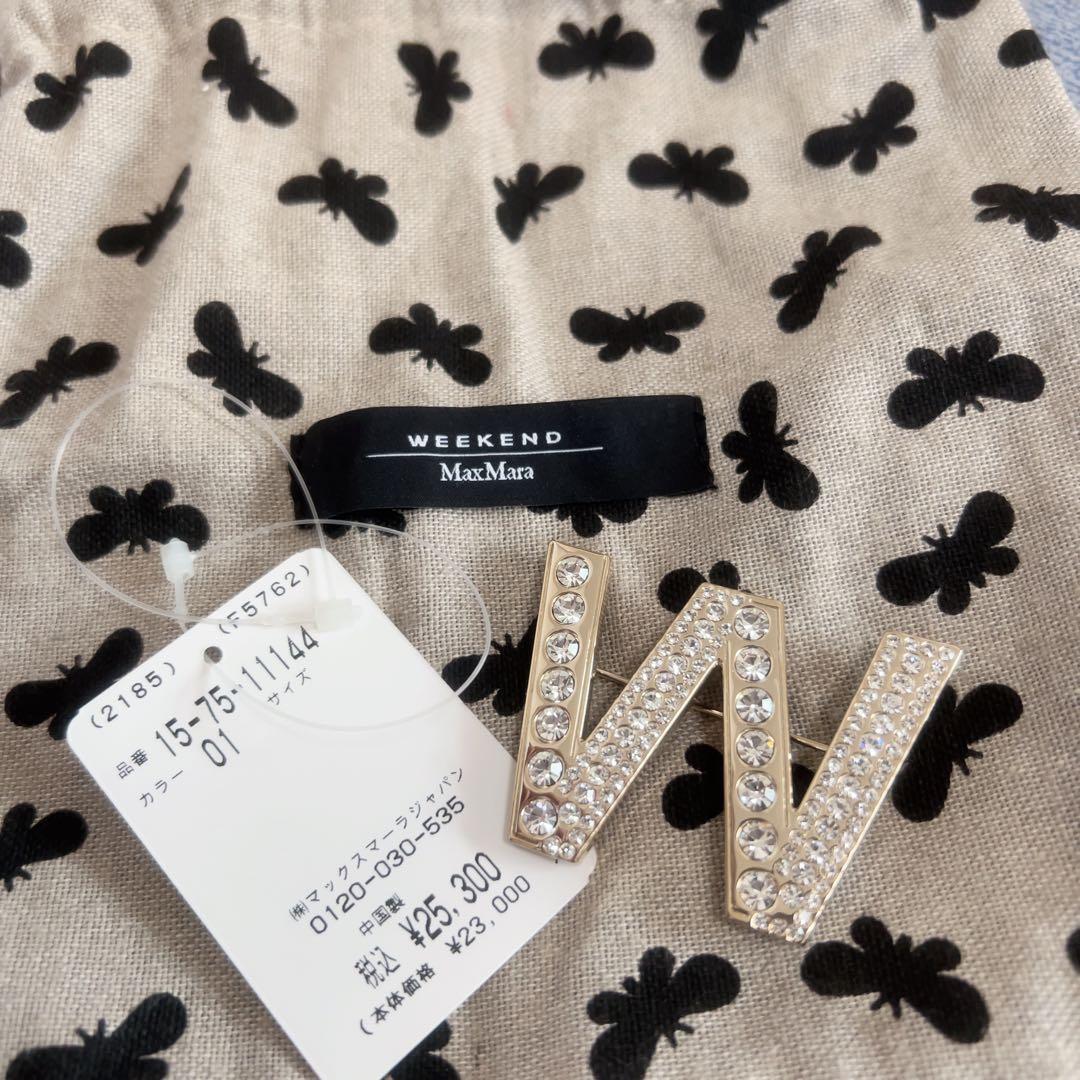 新品未使用MaxMaraブローチW