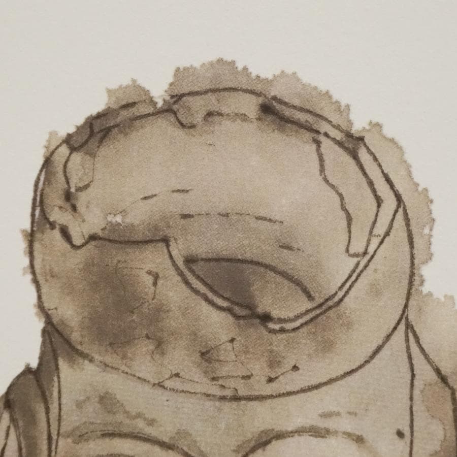 平山郁夫『アフガニスタン人物形土器』リトグラフ 18/120 絵画 美術