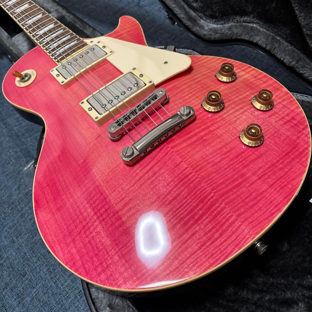 Burny LPタイプ フェルナンデス ピンク ハードケース付 レアカラー