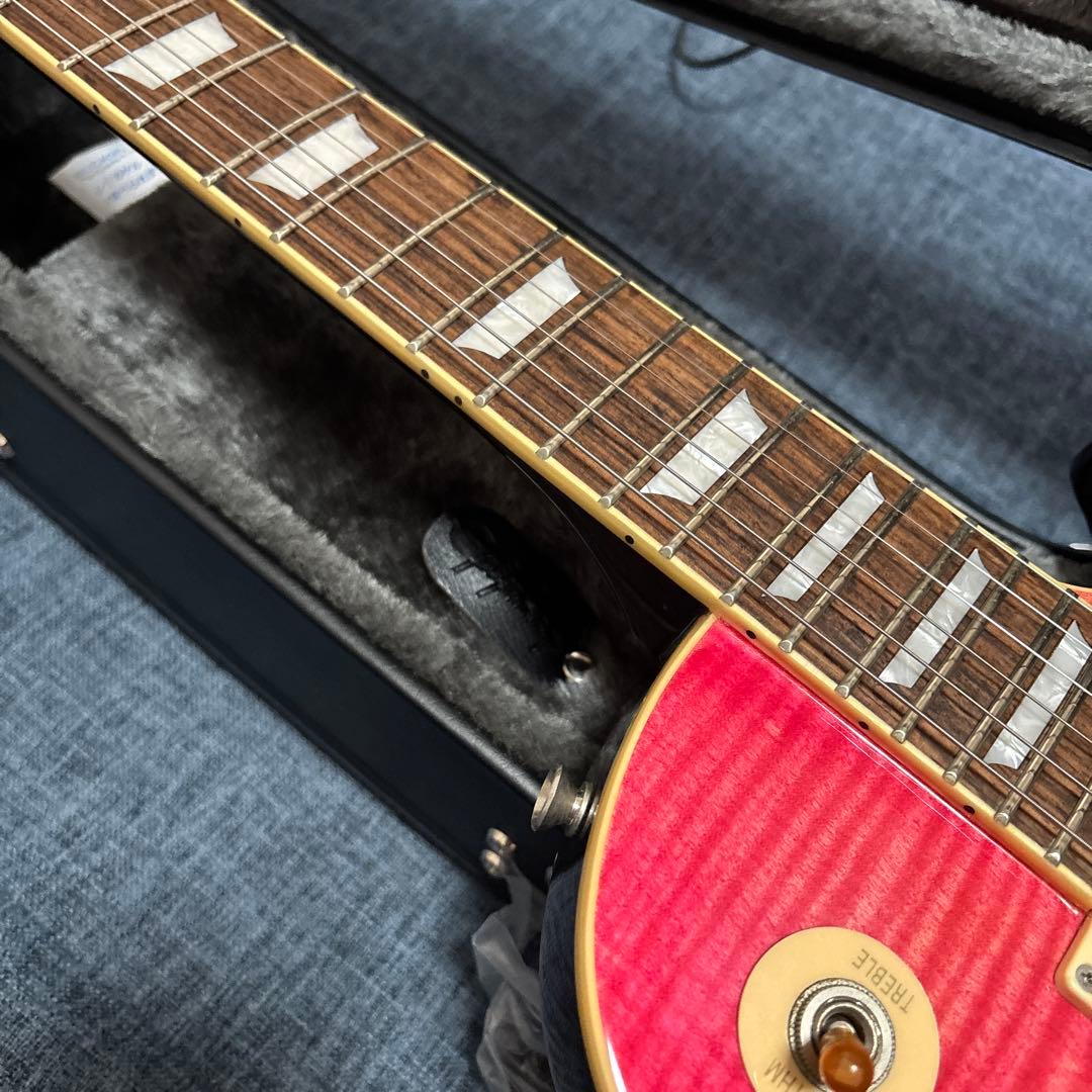 Burny LPタイプ フェルナンデス ピンク ハードケース付 レアカラー