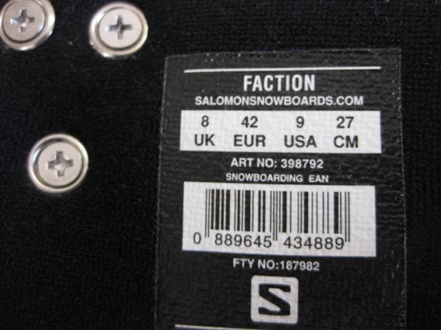 SALOMON　サロモン　FACTION　27㎝