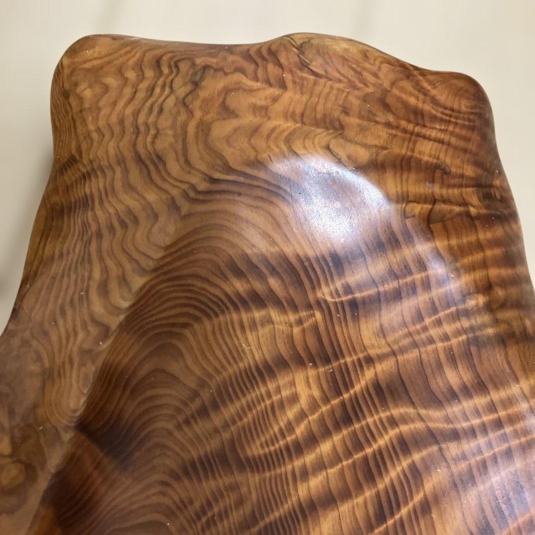 レア　屋久杉　菓子皿　虎杢