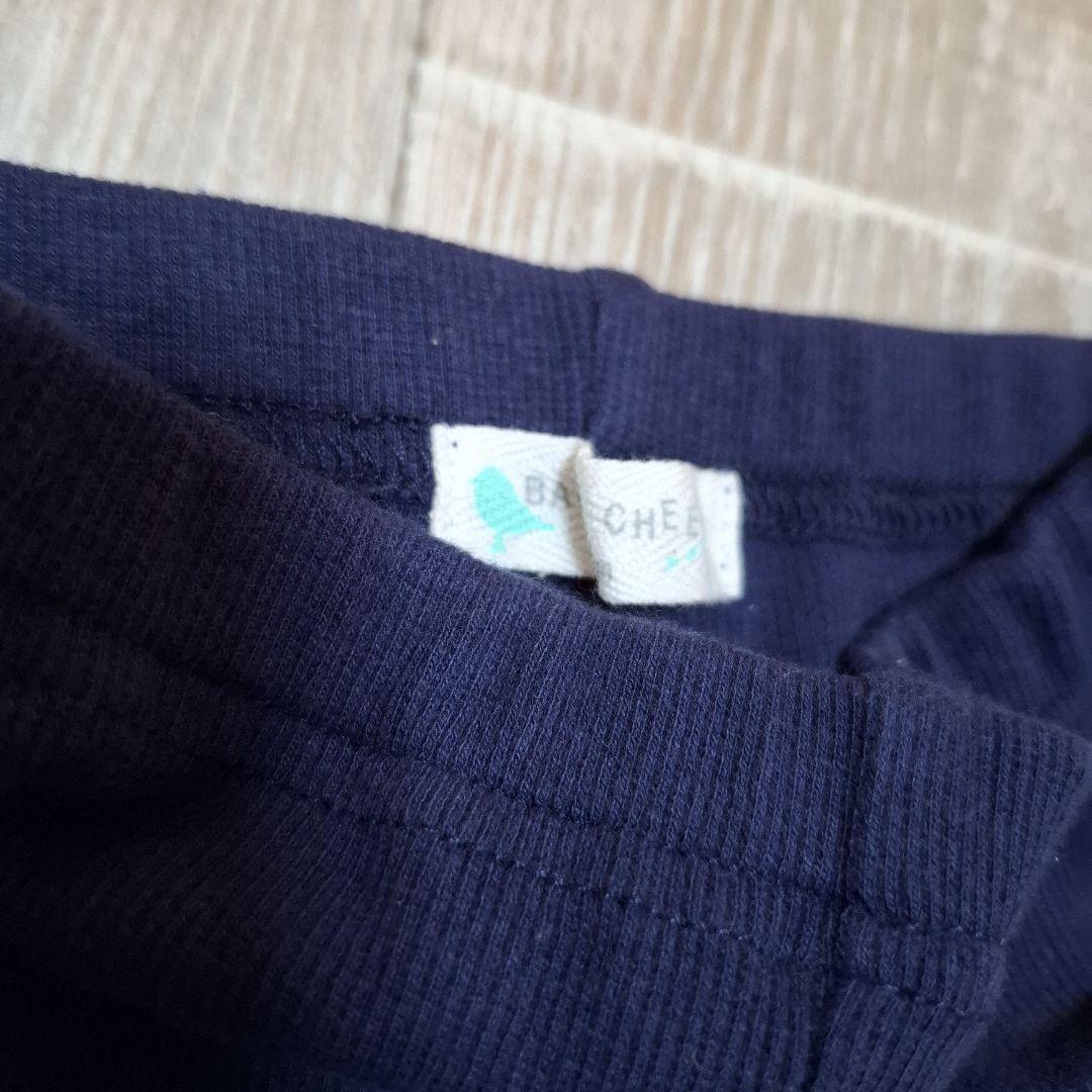 着1 ベイビーチアー　エプロンドレス風チュニックとレギンスセットアップ　80