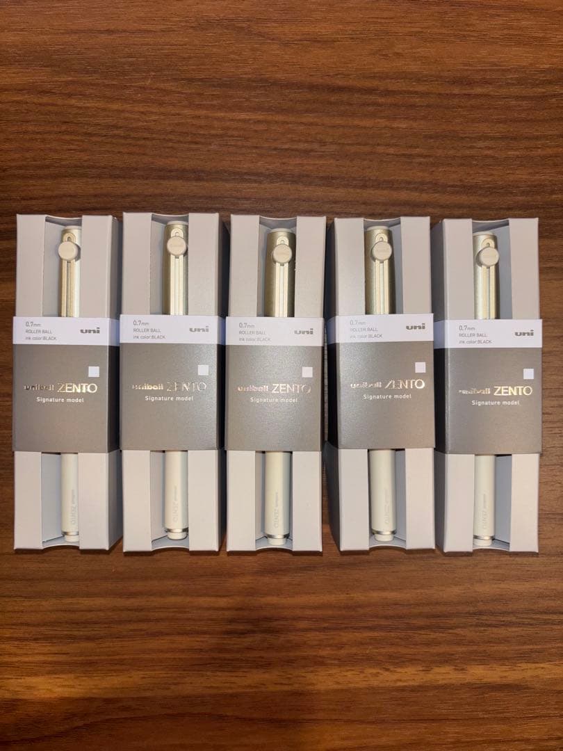 新色 5本セットCゴールド ユニボール ゼント zento シグニチャーモデル