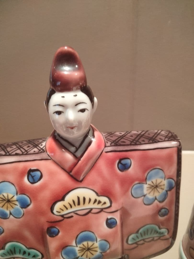 高級　九谷焼　立雛人形　良品です