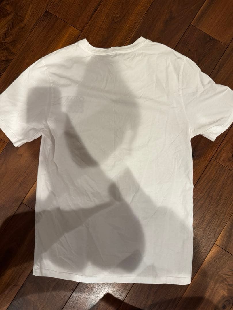 LOEWE Tシャツ ホワイト 黒色刺繍ロゴ