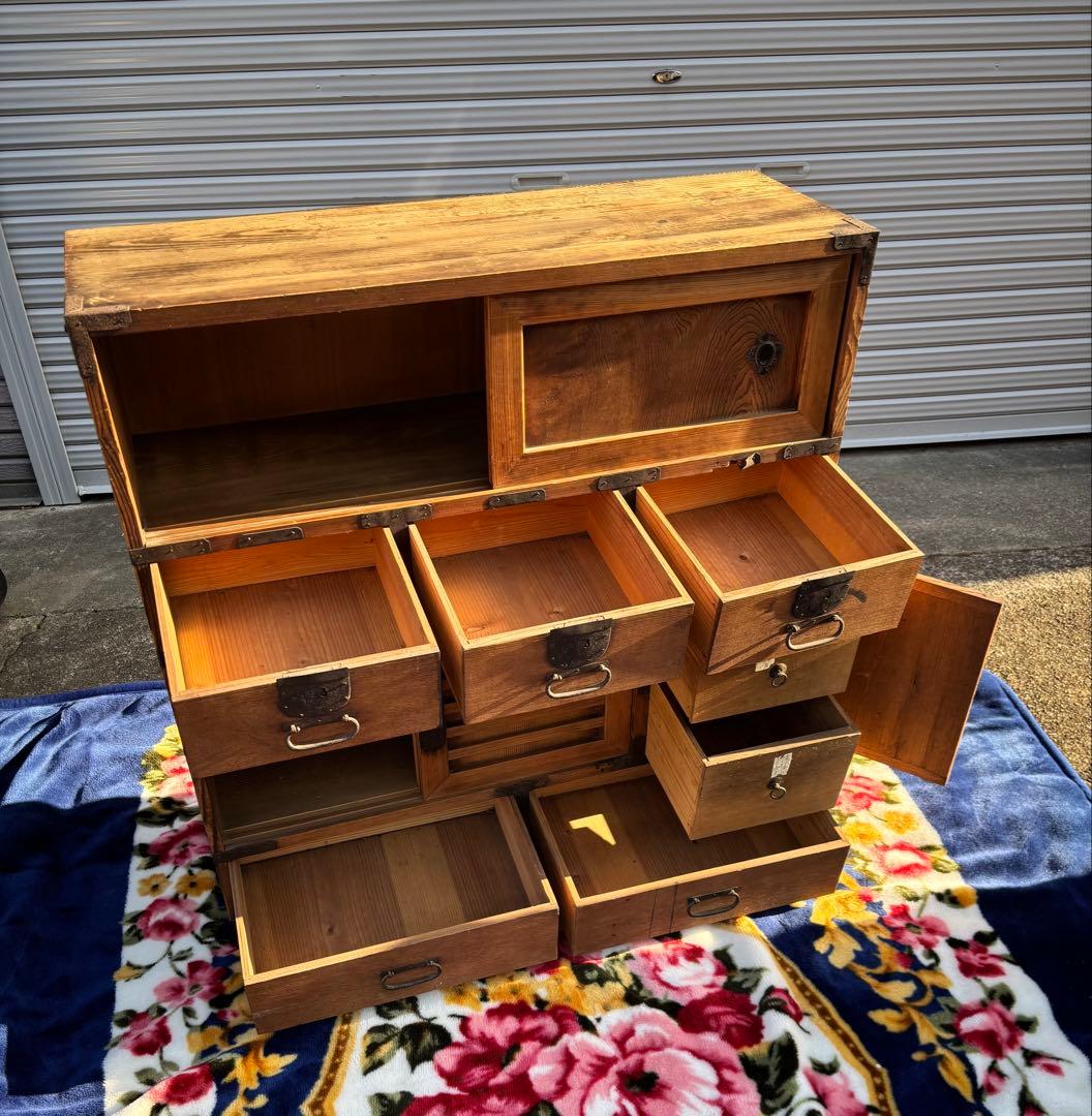 希少★時代箪笥★アンティーク★和箪笥★古家具　★骨董★整理箪笥★金具箪笥