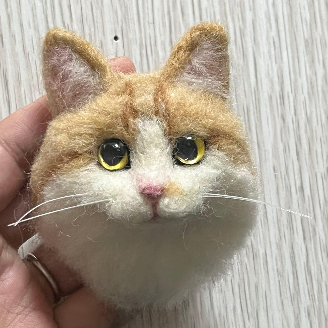 【☆むむ☆プロフィール★ 】 羊毛フェルト 猫 キーホルダー